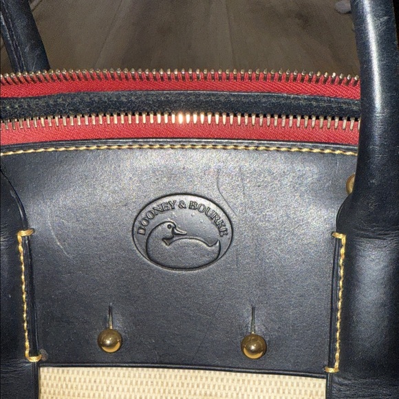 Dooney & Bourke Black and Tan Satchel - Picture 7 of 7